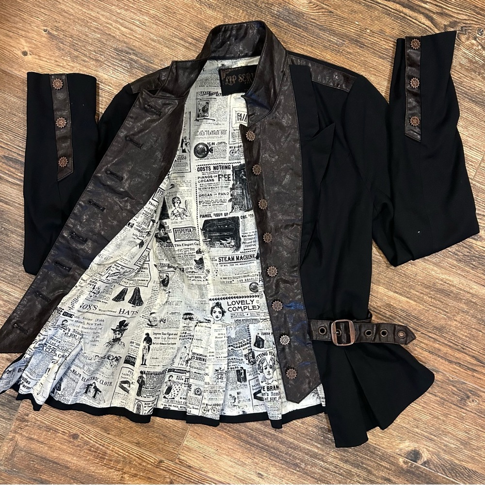 Lip Service Steampunk Military Jacket – Size M - Picture 4 of 11
